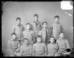 Ten unidentified male Pawnee students #3, c.1887