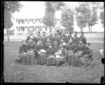 Nineteen female students with a teacher, c.1890