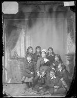 Teacher Mary Hyde and eight female students [version 1], c.1880