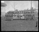 Group of Apache students with Richard Henry Pratt and two white men, c.1884 Group of Apache students with Richard Henry Pratt and two white men, c.1884