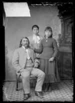 Edmund Guerrrier with Laura Standing Elk and Julia Bent [version 1], c.1886