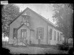 Chapel with three students, c.1885