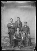 Four identified male students #6, c.1885