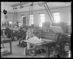 Students working in the print shop (right side), c.1885
