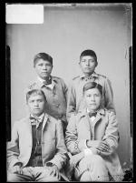Pete Ocotea, Colton Balcatzah, Grasshopper, and Justin Head [version 1], c. 1885
