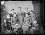 Nine female students [version 1], c.1885
