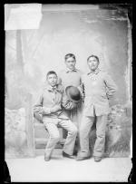Jason Betzinez, Calvin Zhonne and Chappo Geronimo, c. 1889