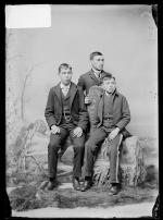 George Means, Nicholas Ruleau, and Eugene Means [?], c.1888