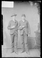 Joseph Schweigman and an unidentified young man, c.1885
