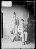 Bertram Mitchell and Clarence White Thunder, c.1883