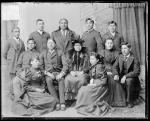 Quanah Parker and Lone Wolf with a group of students [version 1], 1894 