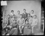 Eleven unidentified Pawnee students, 1887