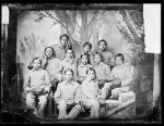 Eleven male Arapaho students, c.1880