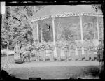 School band with Mrs. Baker [version 1], 1881