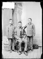 William Crazy Bull, Henry Red Kettle, and Shield Thunder Bull, c.1891