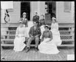Dr. Carlos Montezuma with six student nurses [version 1], 1893