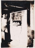 James B. Driver with bread oven, c.1910