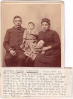 Richard Davis, Nellie Aspenall, and their children [version 2], c. 1891