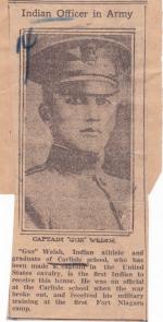 Captain Gus Welch, 1918