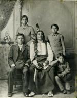 Spotted Tail with four of his sons, 1880