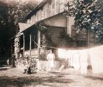 Female Student Outside With Laundry, c. 1914