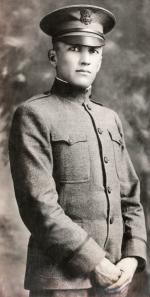 Gus Welch in military uniform, c. 1918