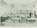 Male Students Practicing Coat Making in the Tailor Shop, 1902