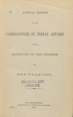 Excerpt from Annual Report of the Commissioner of Indian Affairs, 1887