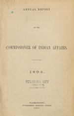 Excerpt from Annual Report of the Commissioner of Indian Affairs, 1894