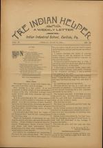 The Indian Helper (Vol. 11, No. 36)