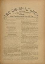 The Indian Helper (Vol. 12, No. 1)