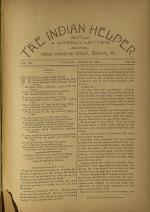 The Indian Helper (Vol. 8, No. 27)